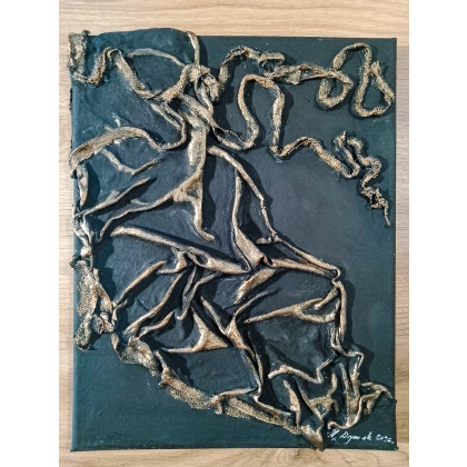 Marzena Dymek - obrazy tech. mieszana - TRYPTYK RELIEF ŚCIENNY - MALARSTWO RZEŹBIARSKIE - 3 w cenie 2szt. foto #3