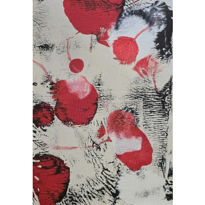 Ewa Mościszko - obrazy tech. mieszana - Kompozycja maki na plotnie , bez ramy foto #3