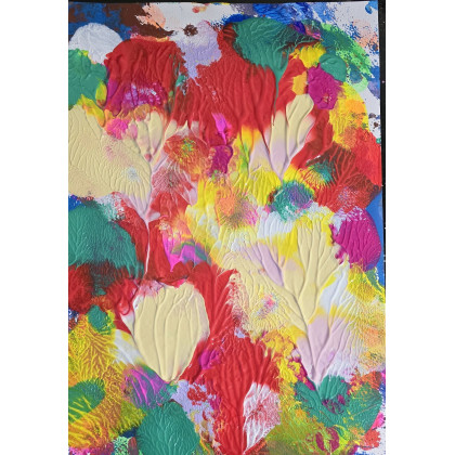 Ewa Mościszko - obrazy tech. mieszana - Akwarela kompozycja Letnie przebudzenie foto #4