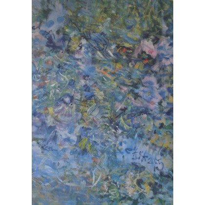 Niebieski, 70x100, Eryk Maler, obrazy olejne