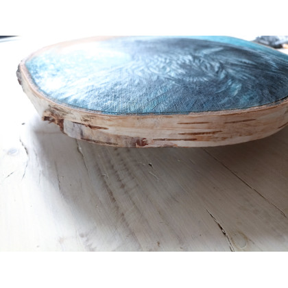 Joanna Podolska - obrazy akryl - Kruk - obraz na drewnie brzozowym foto #5