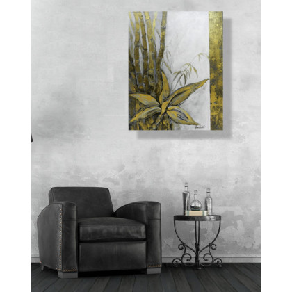 Jolanta Frankiewicz - obrazy akryl - Złoty bambus - obraz akrylowy foto #2