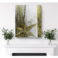 Złoty bambus - obraz akrylowy