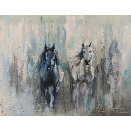 Skąd przychodzimy, Justyna Zielonka, obrazy olejne