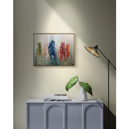 Justyna Zielonka - obrazy olejne - Galopem w tęczę foto #2