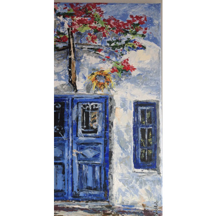 Monika Palichleb - obrazy akryl - Na Santorini foto #1