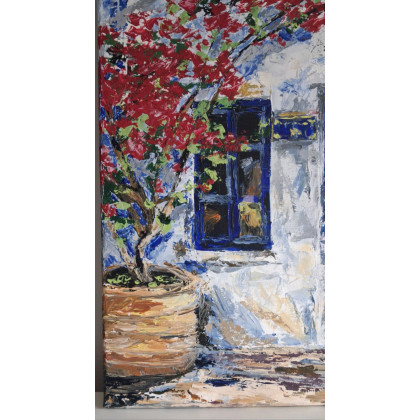 Monika Palichleb - obrazy akryl - Na Santorini foto #3