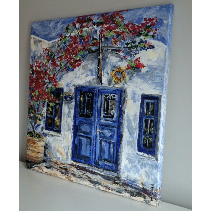 Monika Palichleb - obrazy akryl - Na Santorini foto #4