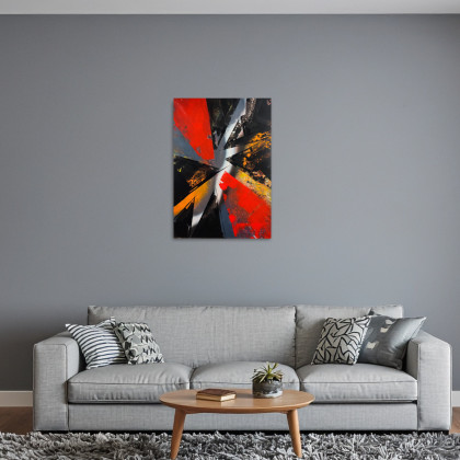 Elżbieta Hanarz - obrazy akryl - Abstrakcja akryl na płótnie 50x70 foto #1