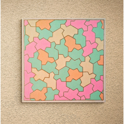 Yulia Szczerbak - obrazy akryl - Obraz ręcznie malowany akrylami na płótnie Tile Spectre foto #3