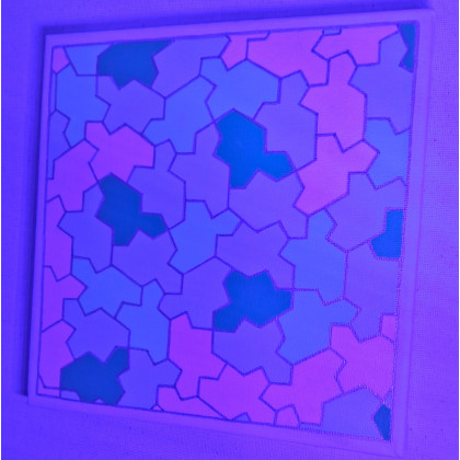 Yulia Szczerbak - obrazy akryl - Obraz ręcznie malowany akrylami na płótnie Tile Spectre foto #4