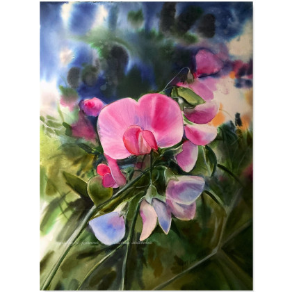 Słodkie chwile, Joanna Magdalena, obrazy akwarela