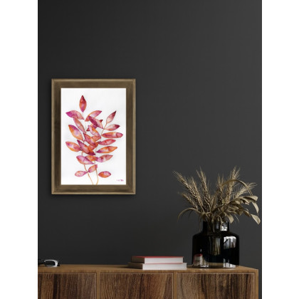 Marta Hajduk-Pawlica - obrazy akwarela - Listki róż/pomarańcz A4 - akwarela foto #3