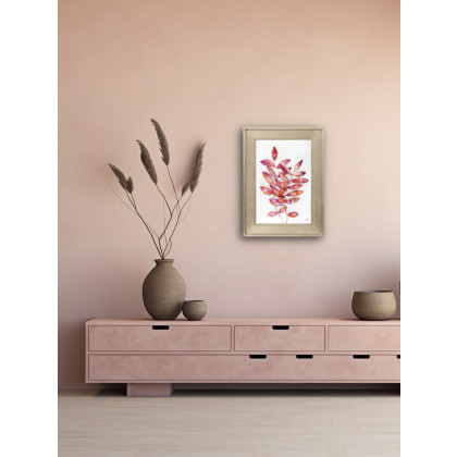 Marta Hajduk-Pawlica - obrazy akwarela - Listki róż/pomarańcz A4 - akwarela foto #4