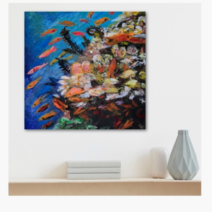 Krystyna Mościszko - obrazy akryl - Underwater foto #1