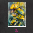 Ginkgo Biloba liście - zestaw 9 grafik 15x21 cm