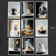 ZŁOTE SPA - ZESTAW 9 GRAFIK 15X21 CM