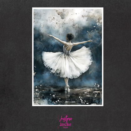 Justyna Jaszke - Grafika cyfrowa - Baletnice - zestaw 9 grafik 15x21 cm foto #2