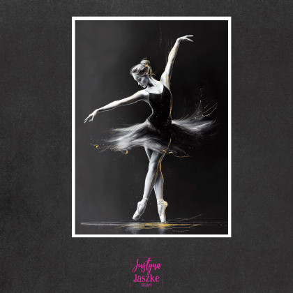 Justyna Jaszke - Grafika cyfrowa - Baletnice - zestaw 9 grafik 15x21 cm foto #3