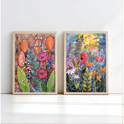 Zestaw 2 grafik w formacie A3, Małgorzata Domańska ART, plakaty