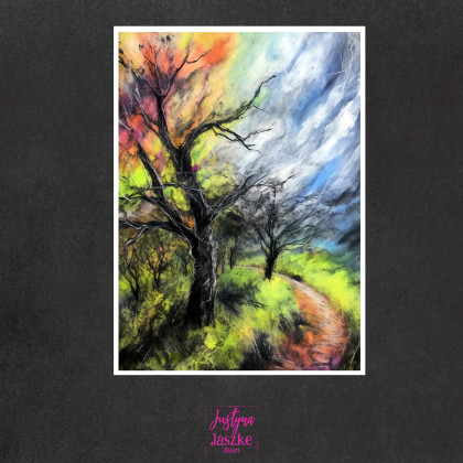 Justyna Jaszke - Grafika cyfrowa - Pastelowy las - zestaw 9 grafik 15x21 cm foto #2