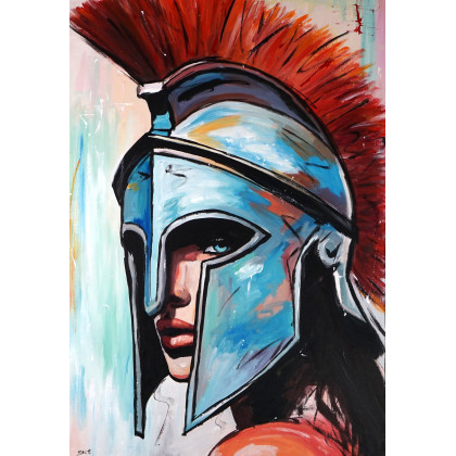 Stronger than Iron 70x100, Rafal Stach, obrazy akryl