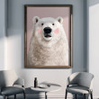 Miś polarny - grafika na plakacie na A3