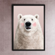 Miś polarny - grafika na plakacie na A3