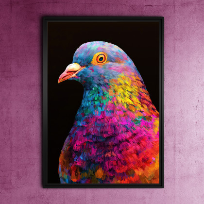 Gołąb - grafika na plakacie na A3, Justyna Jaszke, plakaty