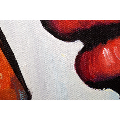 Rafal Stach - obrazy olejne - Between Tenderness and Instynct 80x100 foto #1