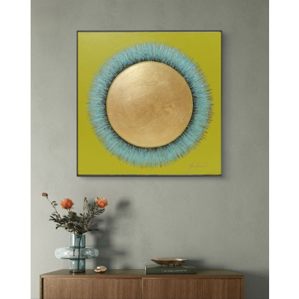 Jolanta Frankiewicz - obrazy akryl - Niebieski - metaliczny obraz akrylowy foto #2