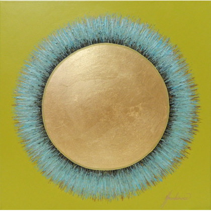 Jolanta Frankiewicz - obrazy akryl - Niebieski - metaliczny obraz akrylowy foto #3