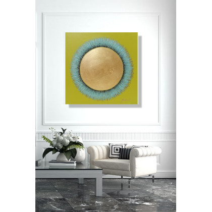 Jolanta Frankiewicz - obrazy akryl - Niebieski - metaliczny obraz akrylowy foto #4