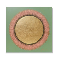 MINT AND ROSE TERRACOTA - METALICZNY OBRAZ AKRYLOWY