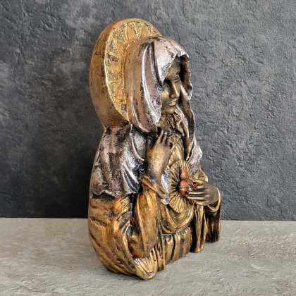 Justyna Jaszke - rzeźby - Rzeźba Złotej Matki Boskiej wys. 15,3 cm foto #2