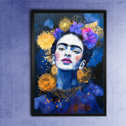 Frida wieczorową porą - grafika na plakacie na A3, Justyna Jaszke, plakaty