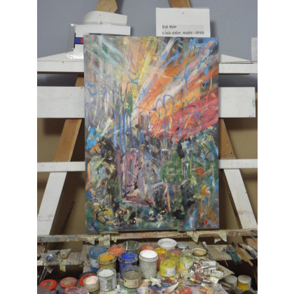 Eryk Maler - obrazy olejne - Parliament w Londynie foto #1