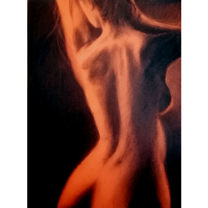 Akt, Dariusz Kaźmierczak, rysunek węglem