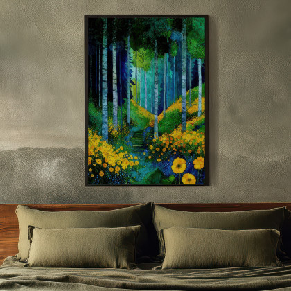 Justyna Jaszke - plakaty - Las - grafika na plakacie na A3 foto #2