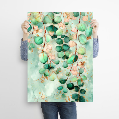 Justyna Jaszke - plakaty - Eukaliptus - grafika na plakacie na A3 foto #1