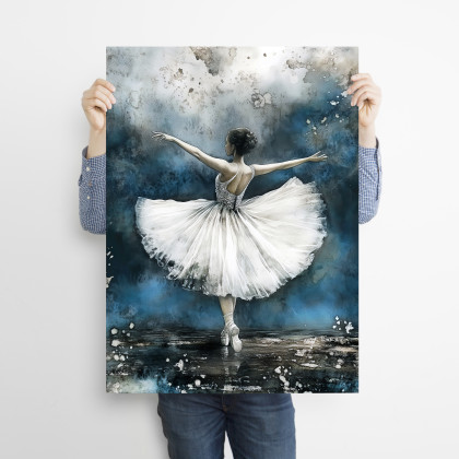 Justyna Jaszke - plakaty - Baletnica - grafika na plakacie na A3 foto #1