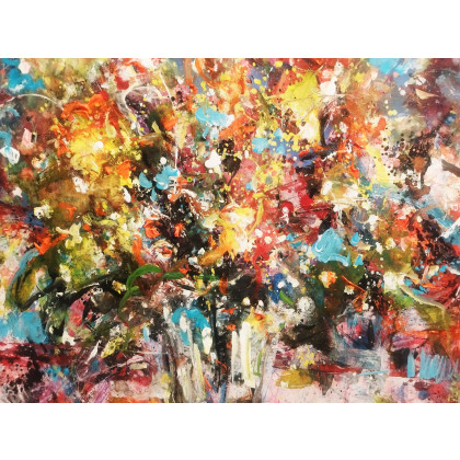 Dariusz Grajek - obrazy tech. mieszana - Kwiaty foto #1