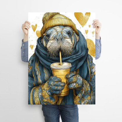 Justyna Jaszke - plakaty - Morsowanie - grafika na plakacie na A3 foto #1