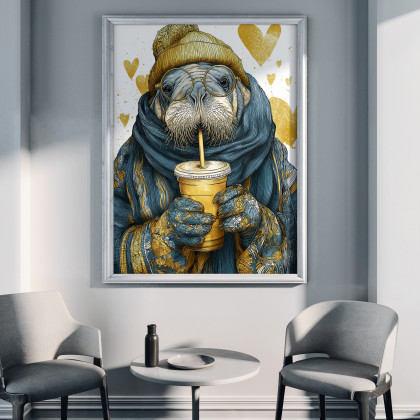 Justyna Jaszke - plakaty - Morsowanie - grafika na plakacie na A3 foto #2