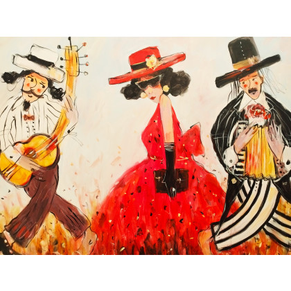 Dariusz Grajek - olej + akryl - Balowa kreacja.... foto #1