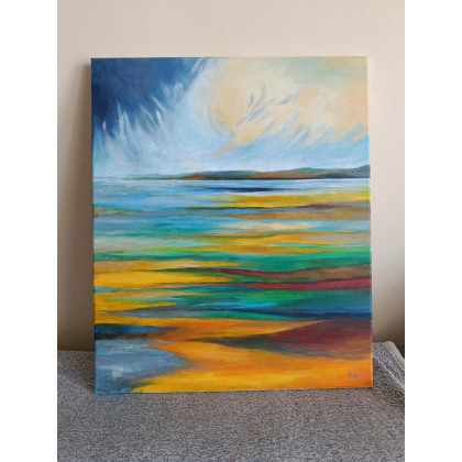 Paulina Lebida - obrazy akryl - Pejzaż abstrakcyjny  - obraz akrylowy60/50 cm foto #3