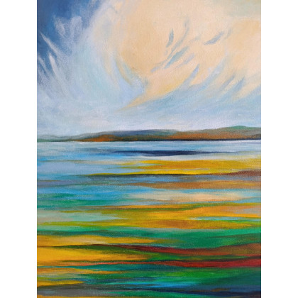 Paulina Lebida - obrazy akryl - Pejzaż abstrakcyjny  - obraz akrylowy60/50 cm foto #4