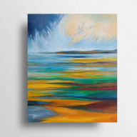 Pejzaż abstrakcyjny  - obraz akrylowy60/50 cm