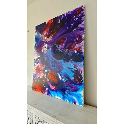 Joanna Bilska - obrazy akryl - Duży obraz abstrakcja 100x120 cm foto #3