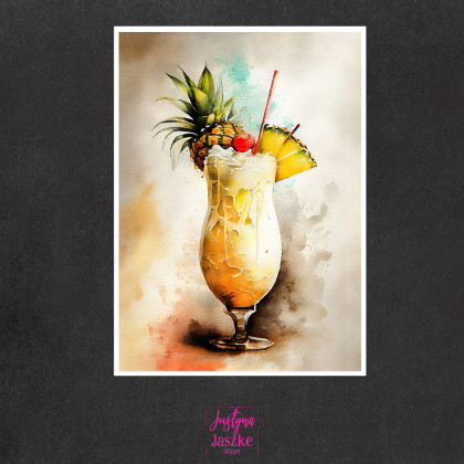 Justyna Jaszke - Grafika cyfrowa - Drinki - zestaw 9 grafik 15x21 cm foto #2